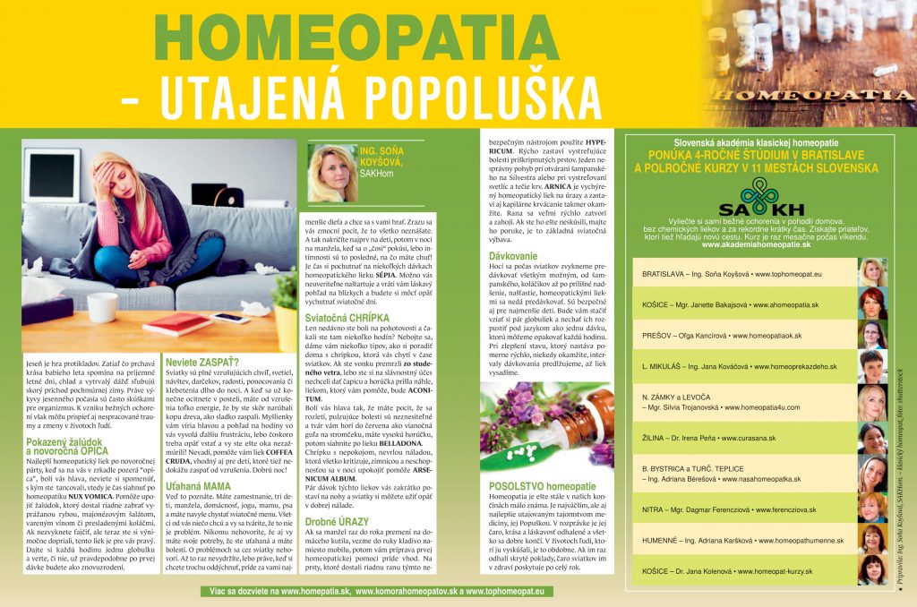 Homeopatia - utajená Popoluška (jeseň)